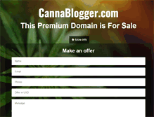 Tablet Screenshot of cannablogger.com